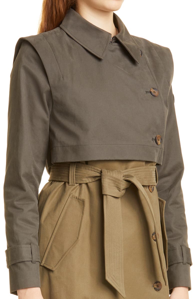 Ted Baker London Eden Colorblock Waterproof Trench Coat, Alternate, color, 