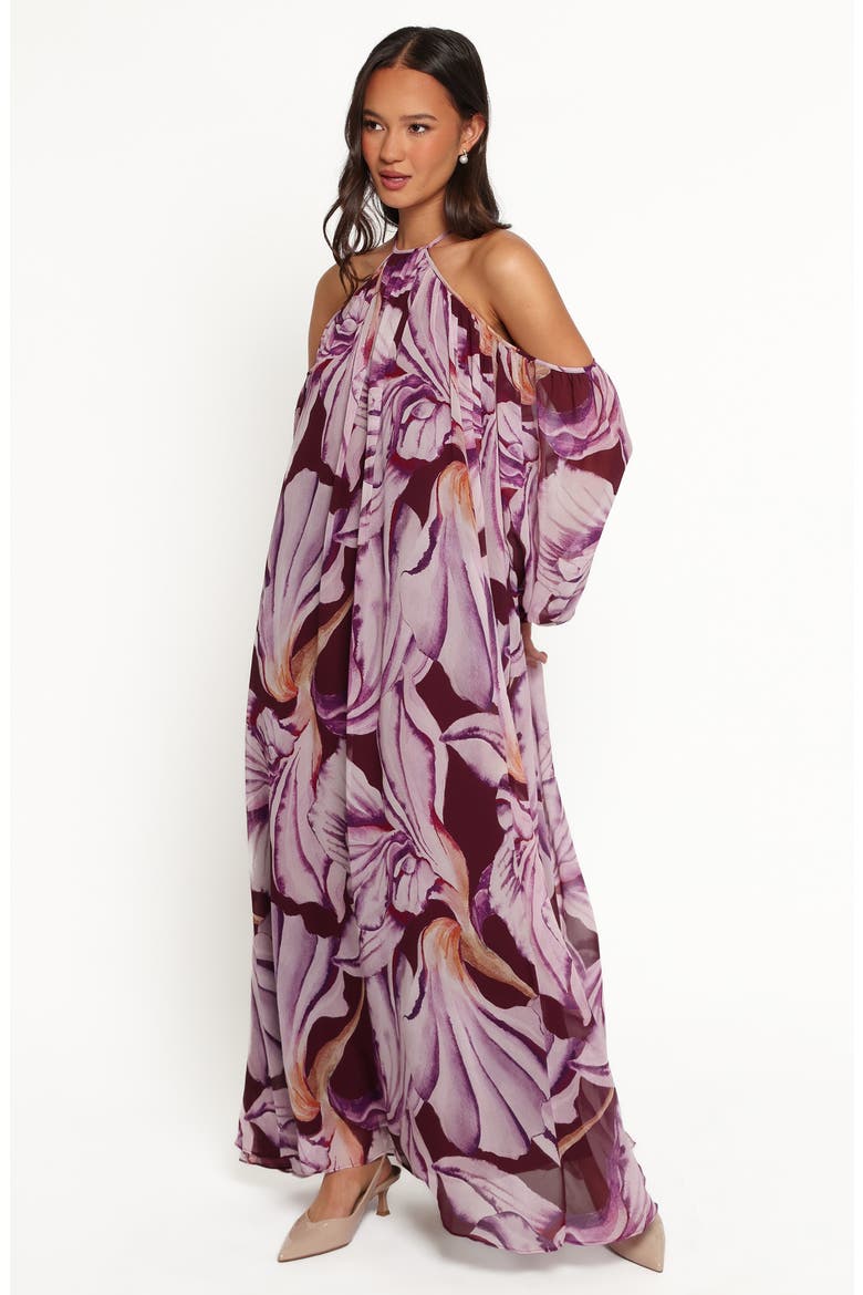 Laiken Maxi Dress, Alternate, color, PLUM FLORAL