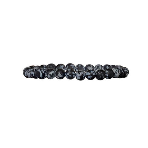 4mm Sterling Silver Lava Shape Bead Bracelet