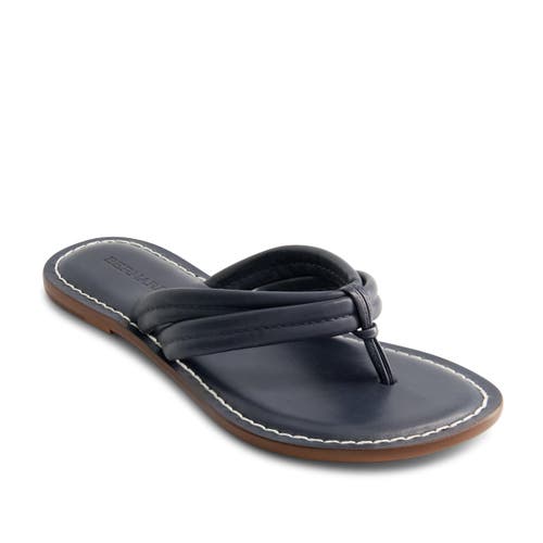 Bernardo Footwear Miami Thong Sandal In Navy