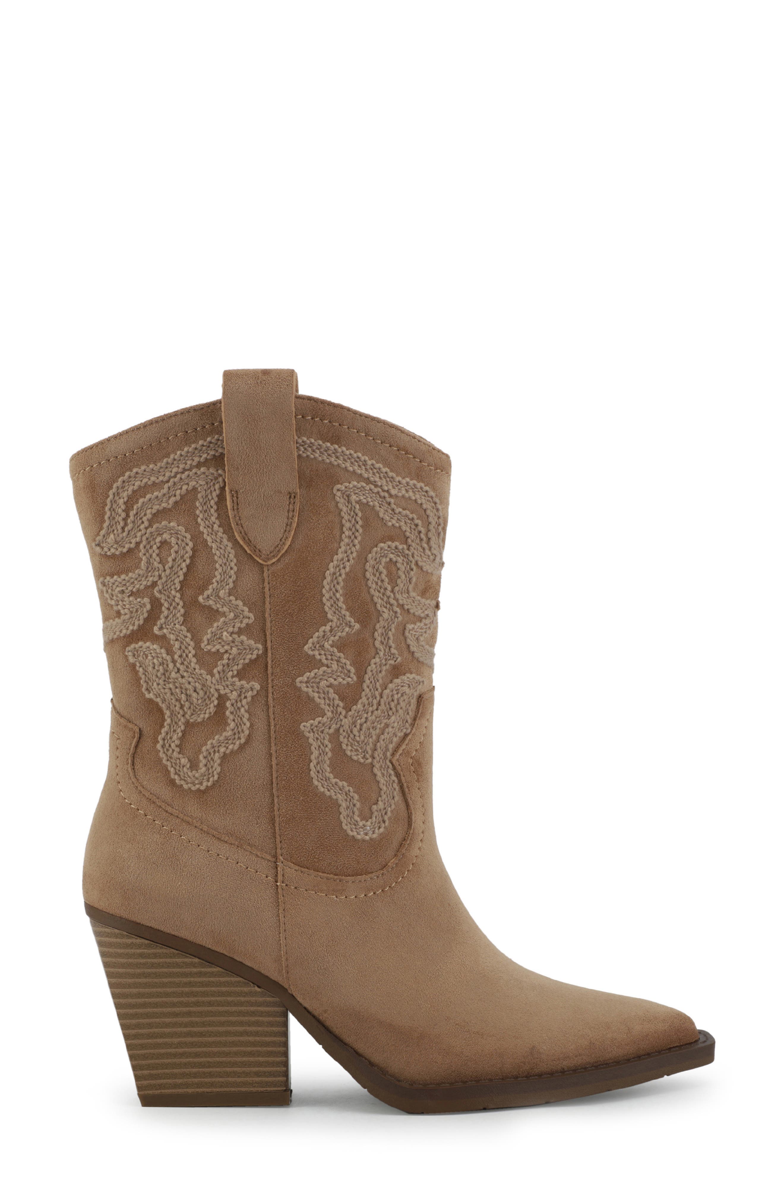 Yellow Stone Western Bootie, Alternate, color, TAUPE