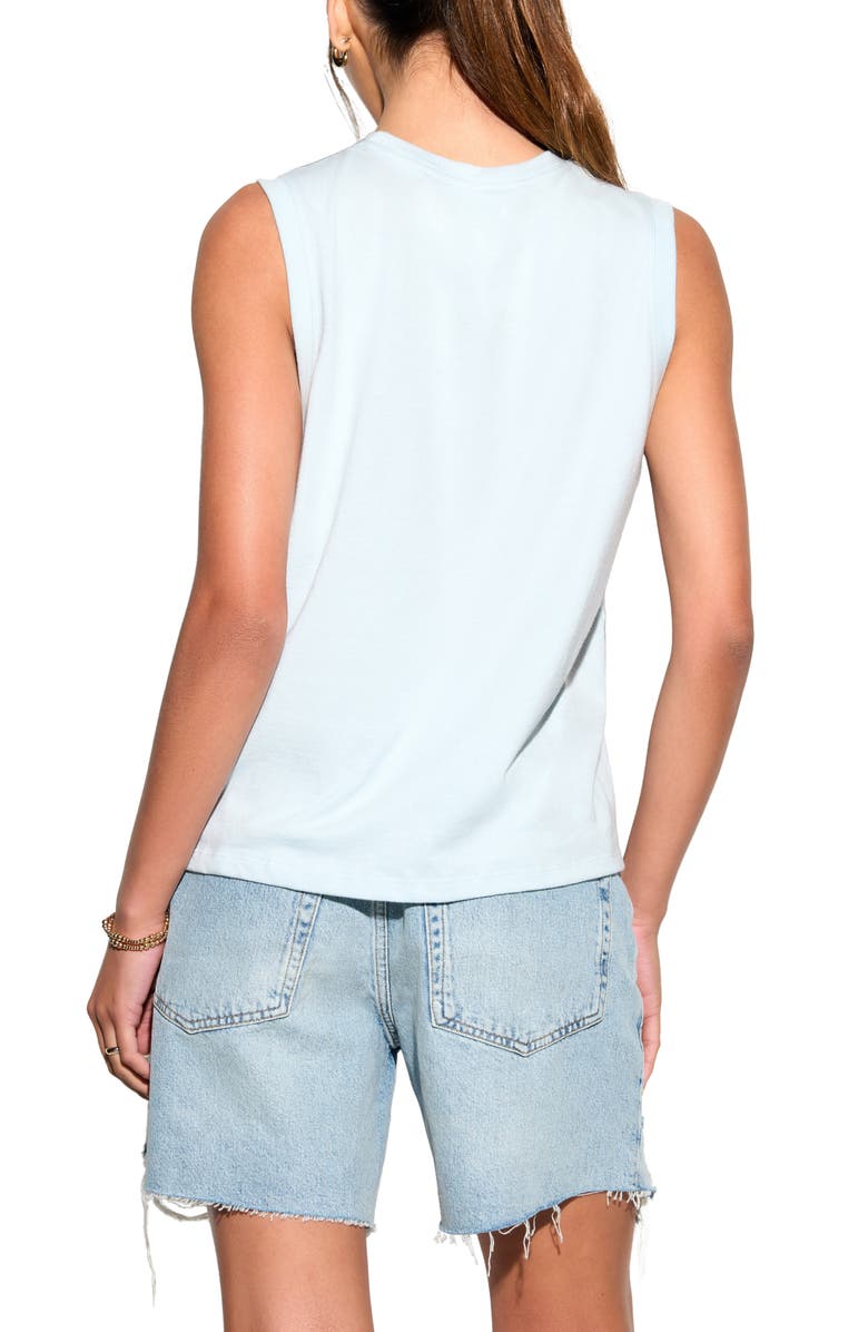 Spiritual Gangster Bowery Be Kind Tank, Alternate, color, Crystal Blue