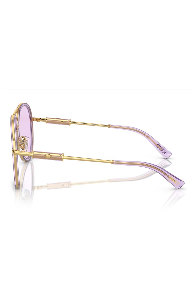 60mm Pilot Sunglasses, Alternate, color, VIOLET