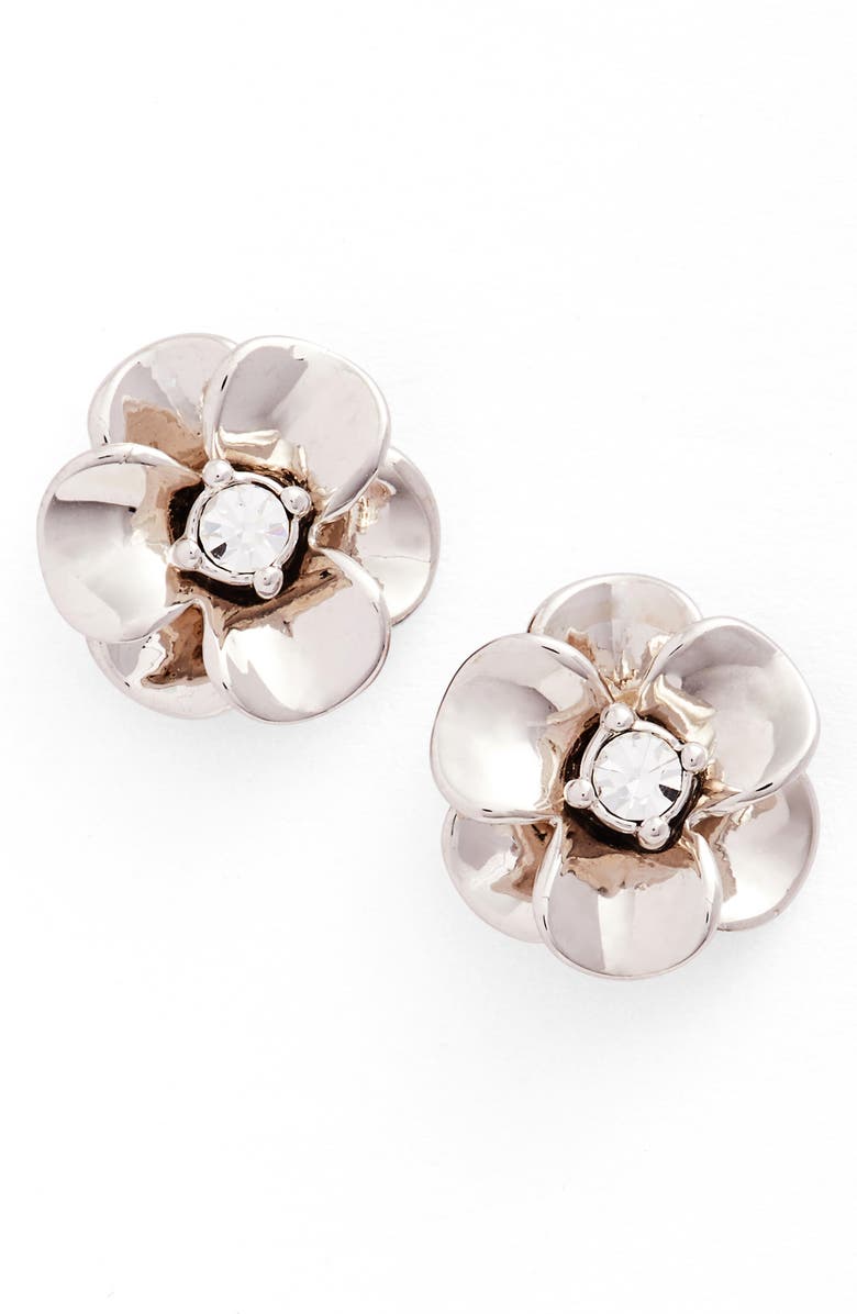 Kate Spade New York shine on flower stud earrings, Main, color,