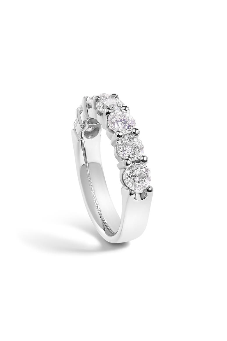 14K Gold 2.0 Cttw Diamond 7 Stone Band Ring, Alternate, color, White Gold
