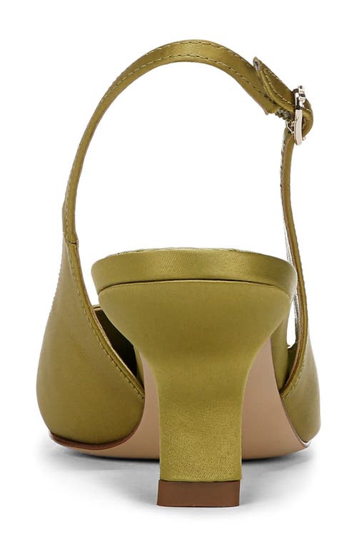 Shop Sam Edelman Bianka Slingback Pump In Greentini