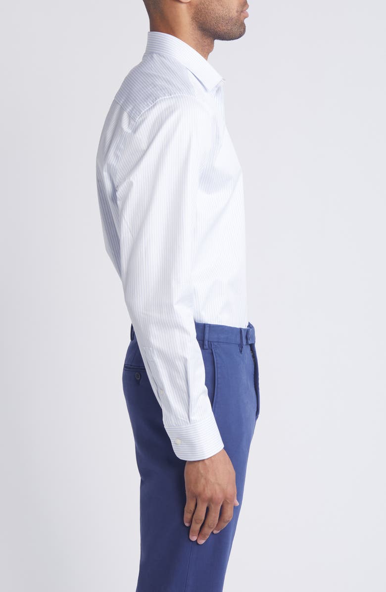 Jack Victor Brooke Stripe Dress Shirt, Alternate, color, Sky Blue