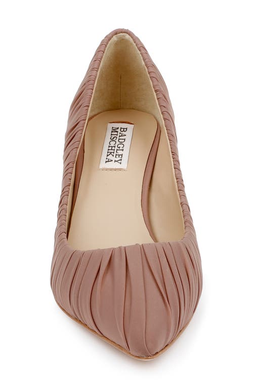 Badgley Mischka Collection Verity Pointed Toe Pump In Nude