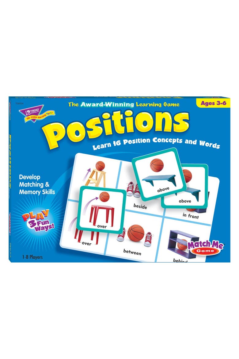 Positions Match Me Games, Main, color, Multicolored