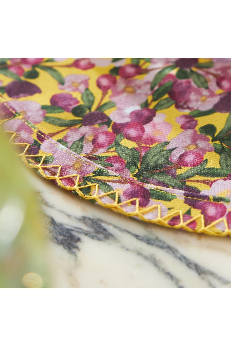 Round Placemats Romance - Set of 6, Alternate, color, Yellow