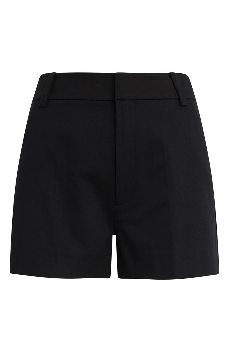 Favorite Daughter Stretch Cotton Blend Twill Shorts, Alternate, color, Black