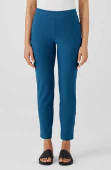 Eileen Fisher Slim Ankle Stretch Crepe Pants