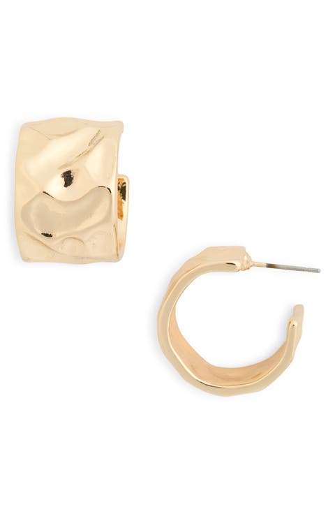 Molten Hoop Earrings