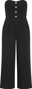 City Chic Alexi Strapless Jumpsuit