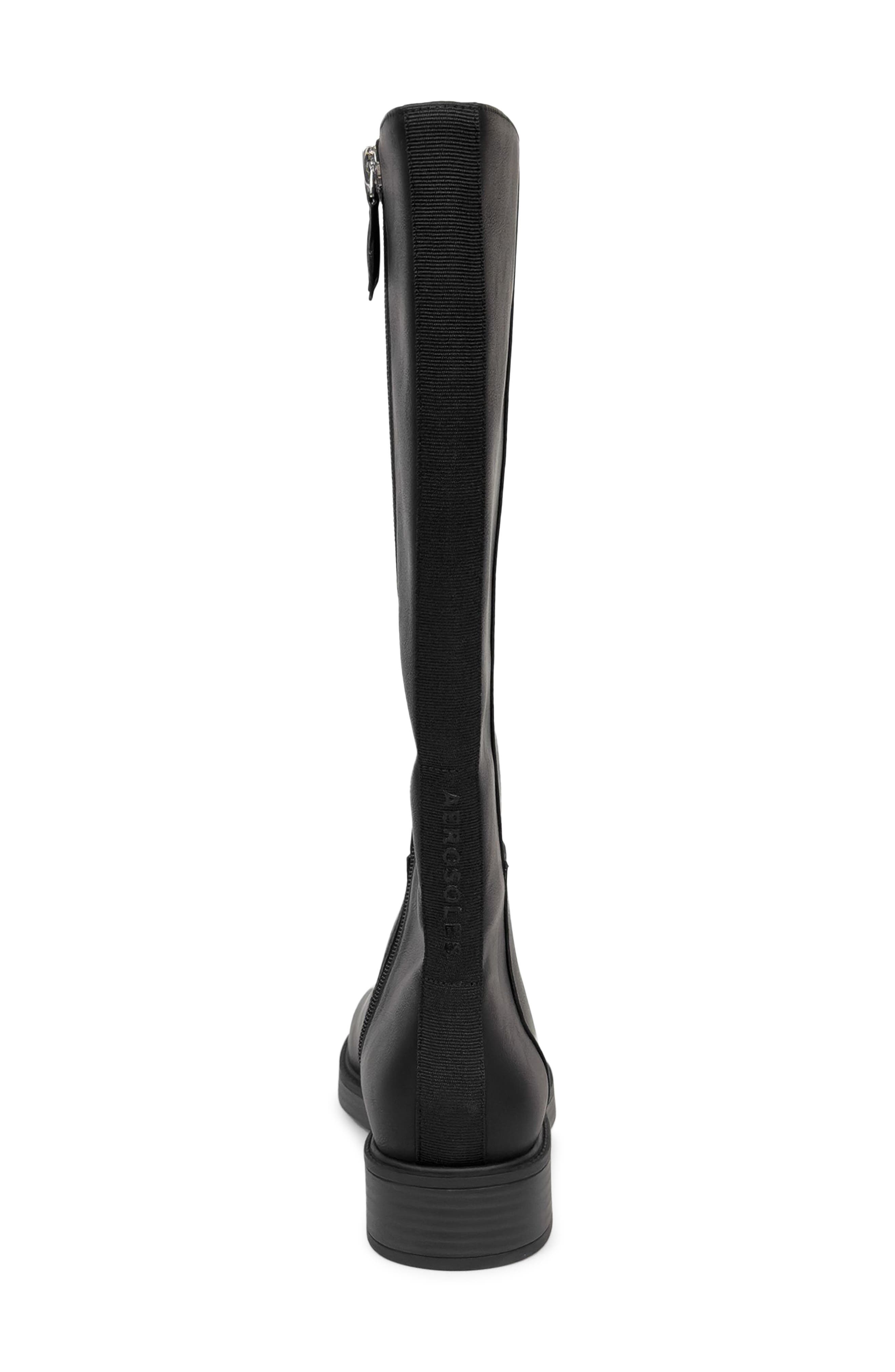 Aerosoles Prue Tall Boot, Alternate, color, Black Faux Leather