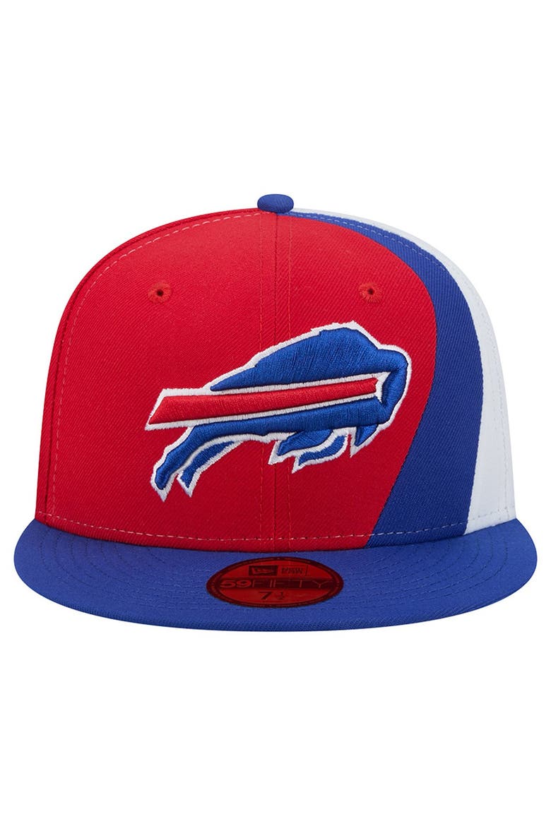 Men's New Era Red/Royal Buffalo Bills Shock 59FIFTY Fitted Hat, Alternate, color, Red