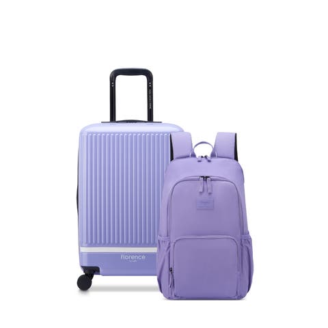 2 Piece Set - Spin Me Away Expandable 20" Carry-On Spinner & Fresh Start Backpack Set