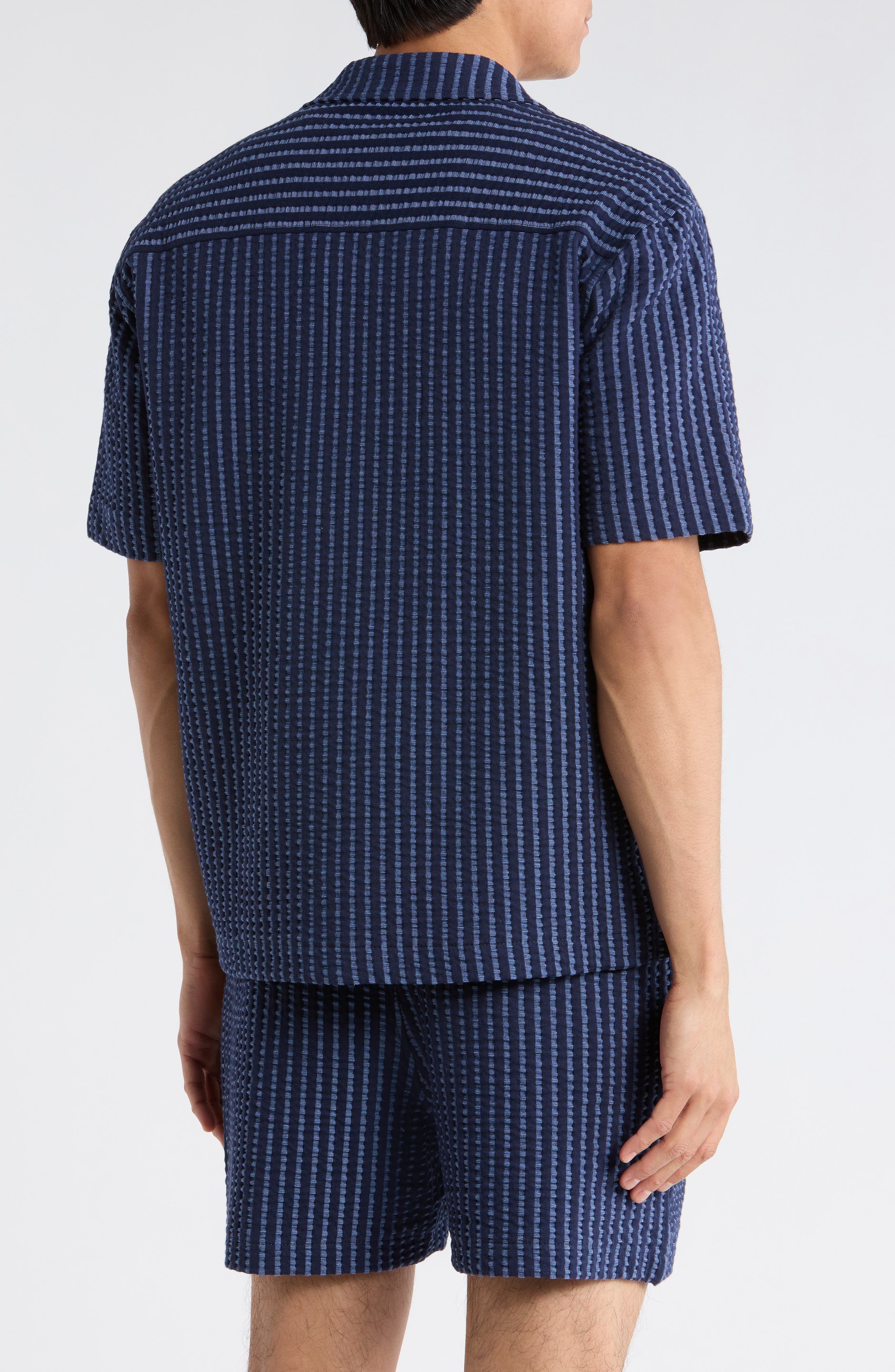 Short Sleeve Jacquard Knit Shirt - image 2