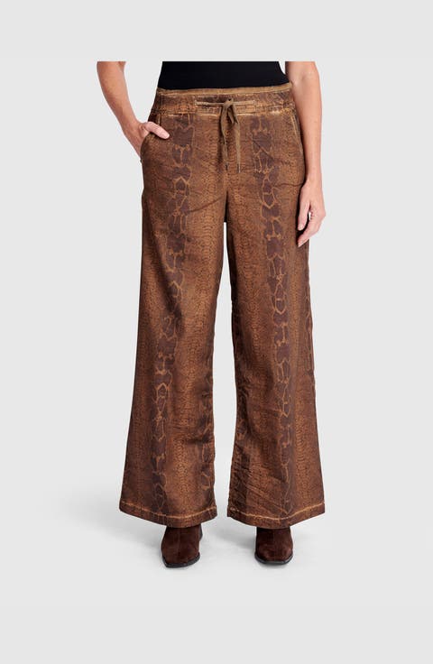 Python Wide Leg Stretch Jeans