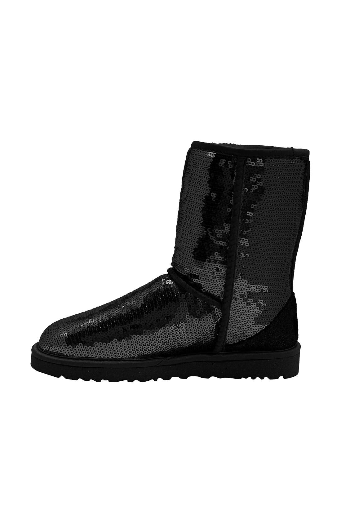 Classic Short with Sparkles Boot, Alternate, color, BLACK