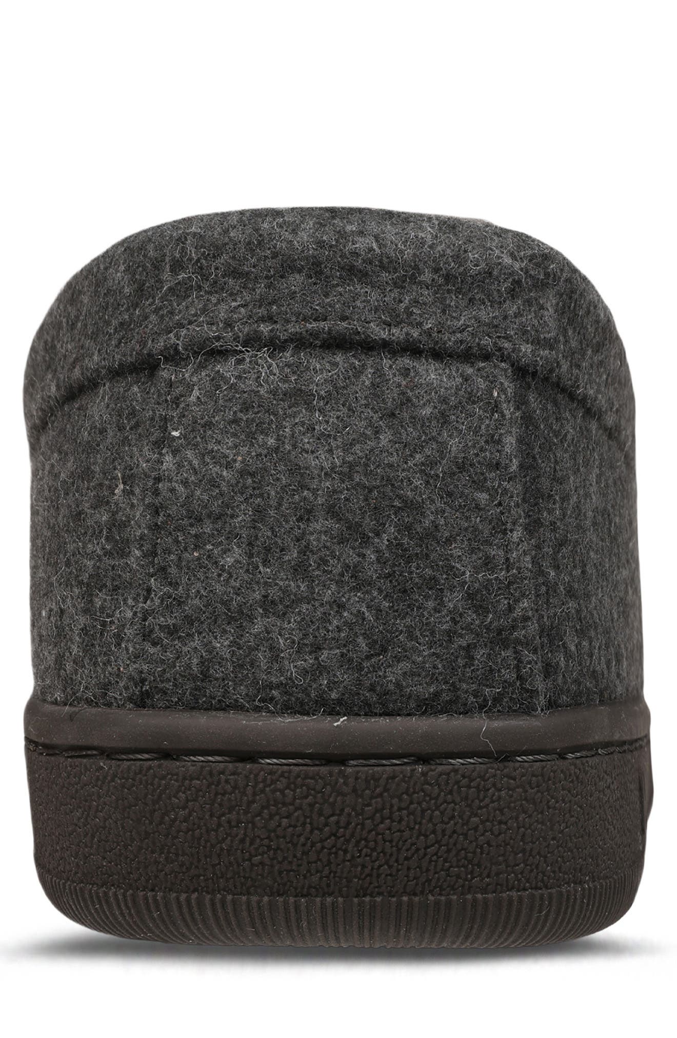 Mykos Harrison Faux Shearling Lined Moc Slipper, Alternate, color, Grey Wool