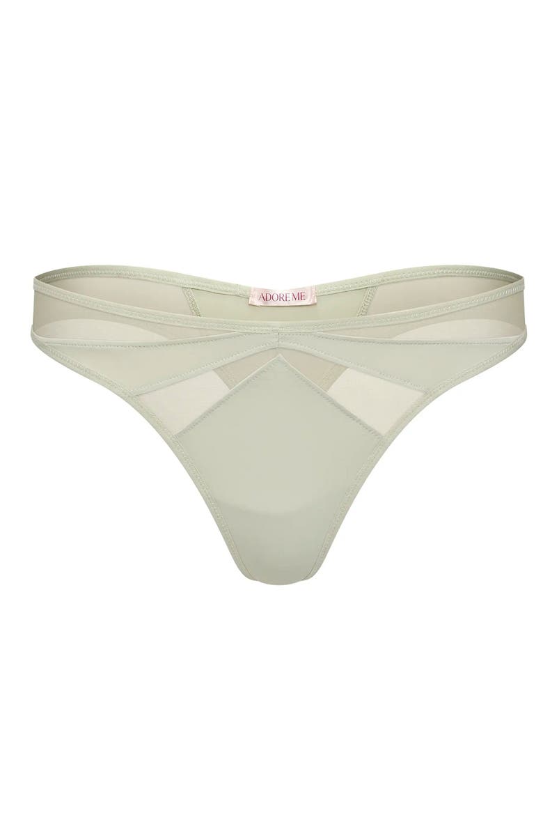 Maddeyy Thong Panties, Alternate, color, Medium green