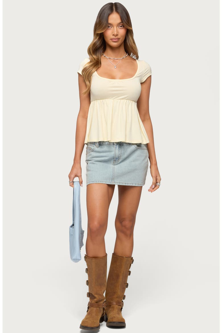 Kingsley Babydoll Top, Alternate, color, LIGHT-YELLOW