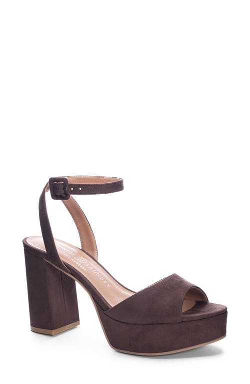 Chinese Laundry Theresa Platform Sandal in Brown 