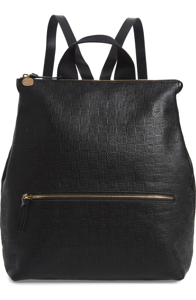 Clare V. Remi Leather Backpack, Main, color,
