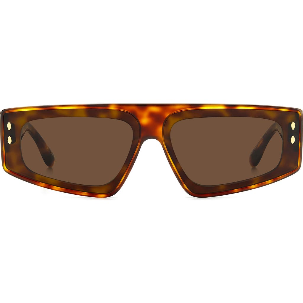 Isabel Marant 66mm Oversize Rectangular Sunglasses In Brown