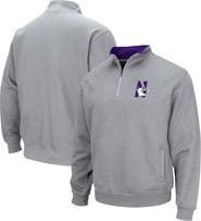 COLOSSEUM Men's Colosseum Heathered Gray Northwestern Wildcats Tortugas Team Logo Quarter-Zip Jacket