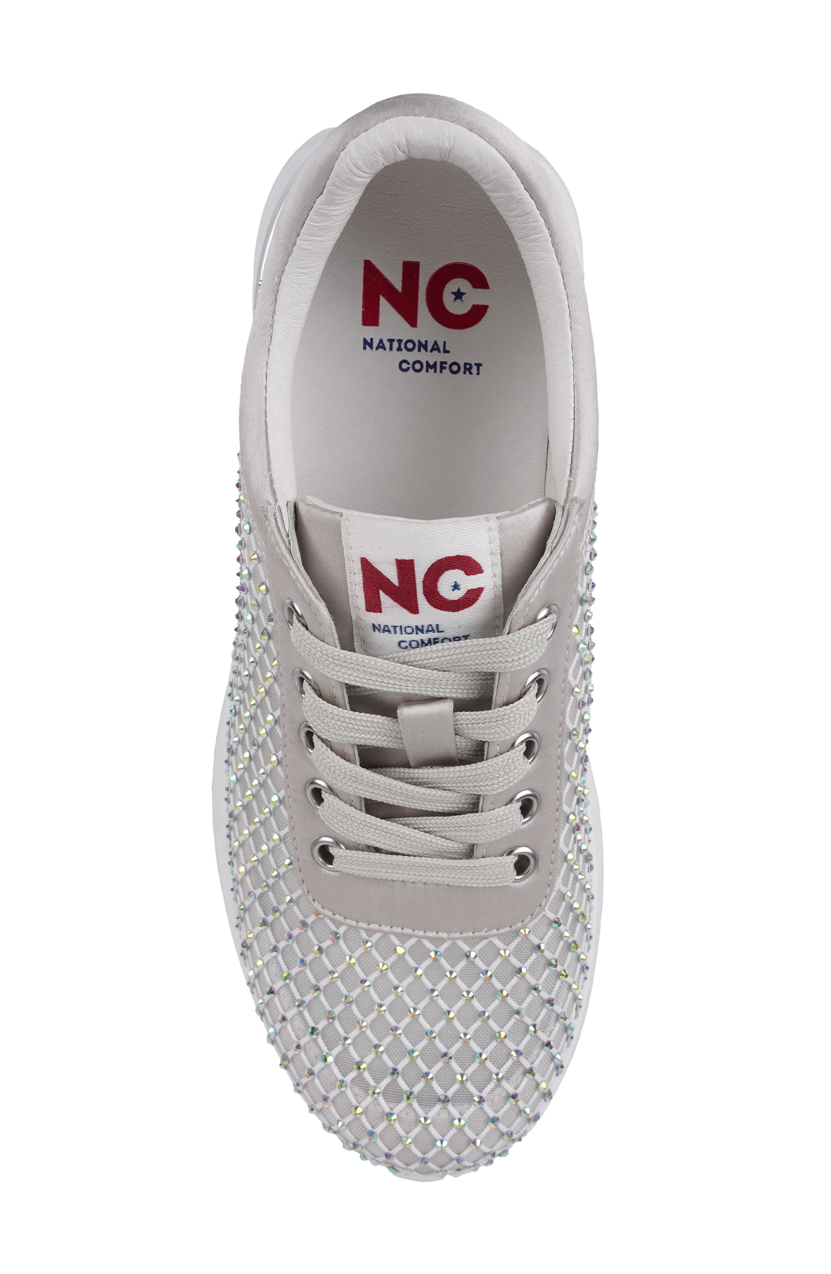 Keana Crystal Sneaker, Alternate, color, SILVER FX