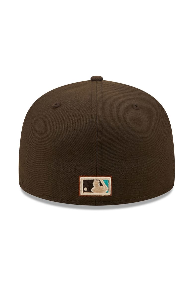 Men's New Era Brown/Mint Los Angeles Dodgers  Walnut Mint 59FIFTY Fitted Hat, Alternate, color, Brown
