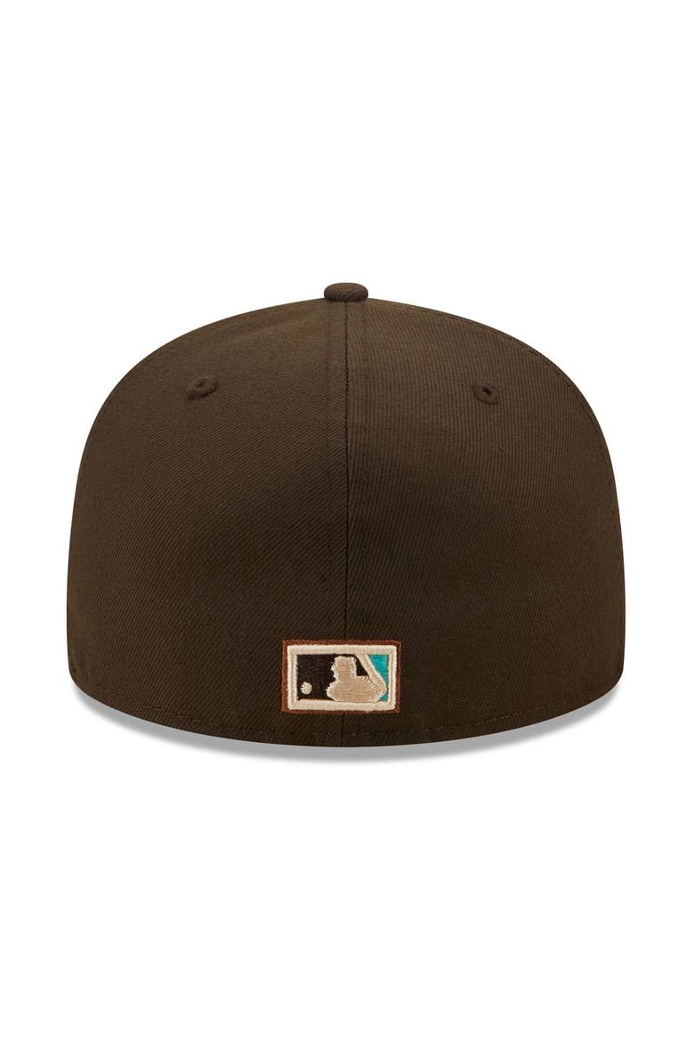 New Era Men's New Era Brown/Mint Los Angeles Dodgers  Walnut Mint 59FIFTY Fitted Hat, Alternate, color, 
