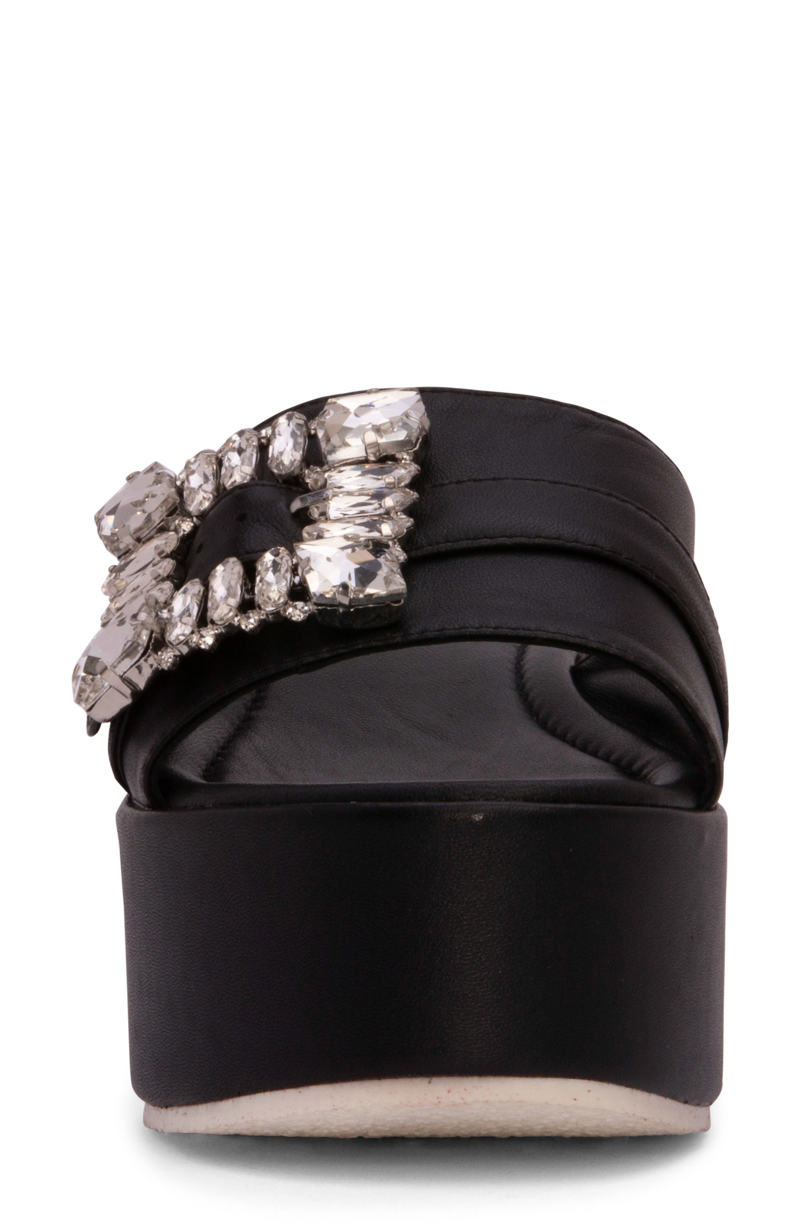 BEAUTIISOLES Dita Platform Slide Sandal, Alternate, color, Black