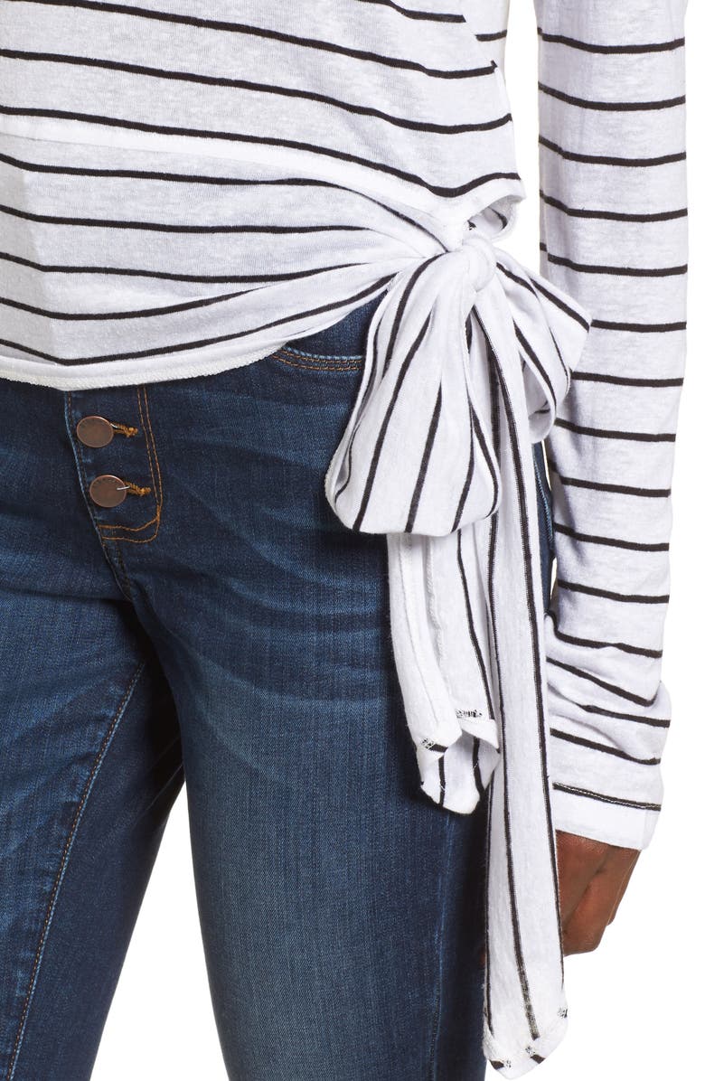 BP. Side Tie Stripe Tee, Alternate, color, 