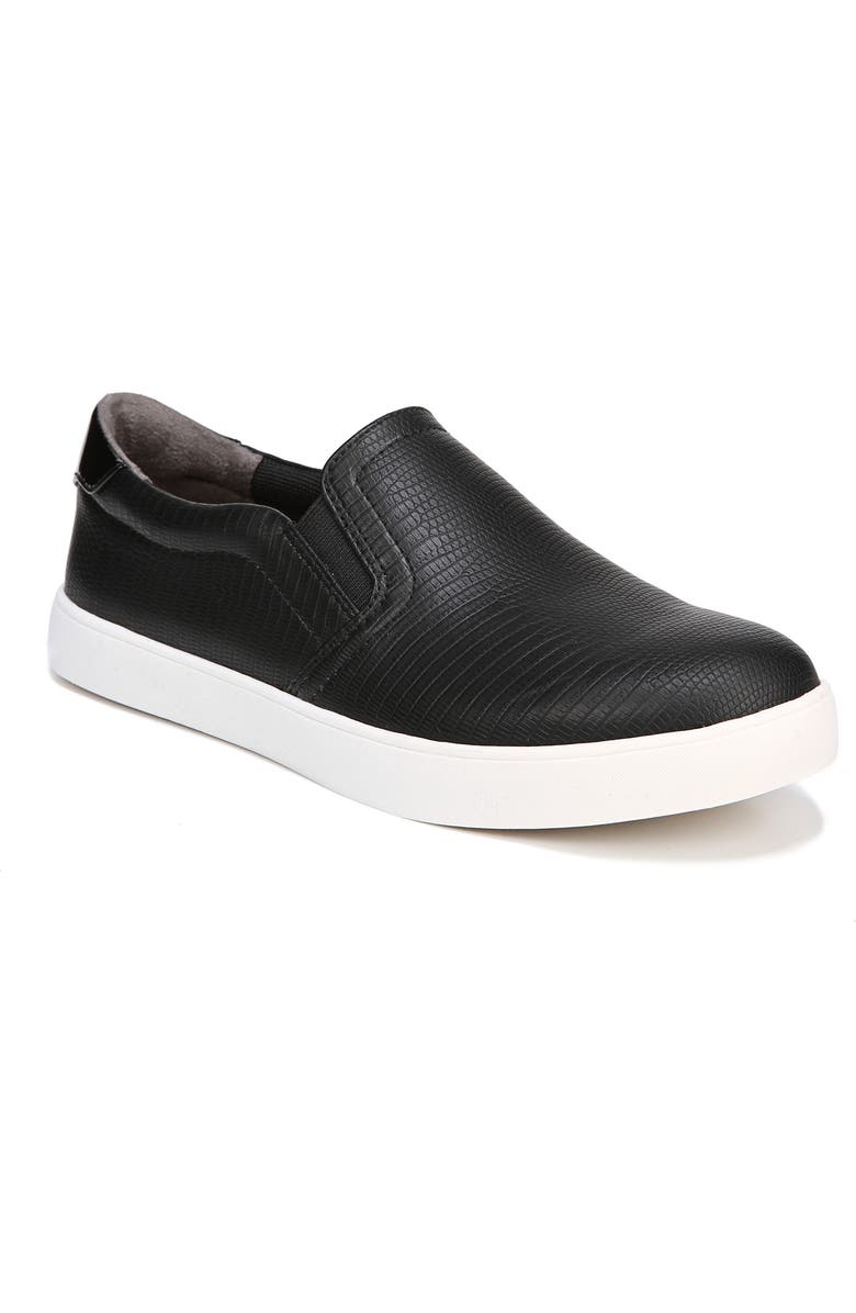 Dr. Scholl's Madison Slip-On Sneaker, Main, color, Black Faux Leather