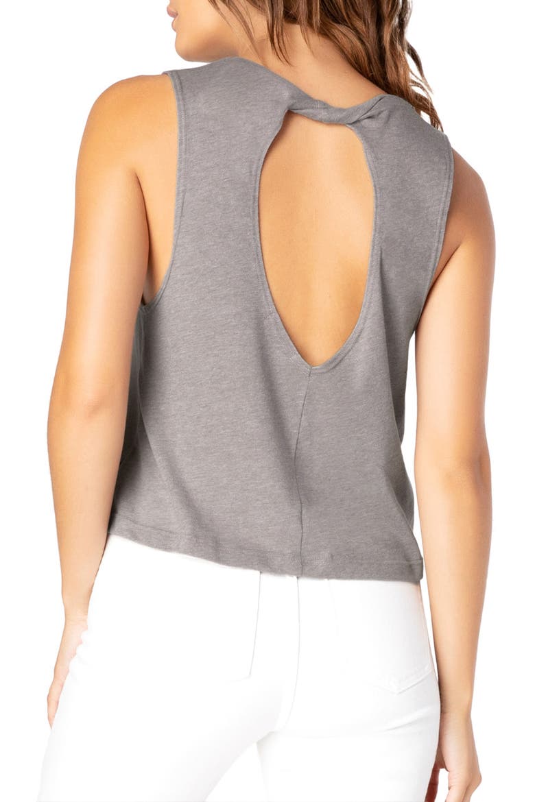 Boyfriend Jersey Aquarius Tank Top, Alternate, color, LATTE HEATHER