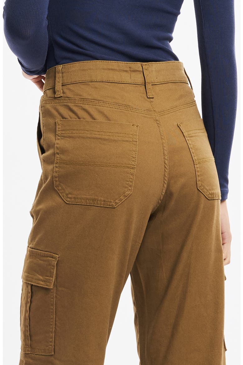 Angel High Waist Ankle Cargo Pants, Alternate, color, CAMEL