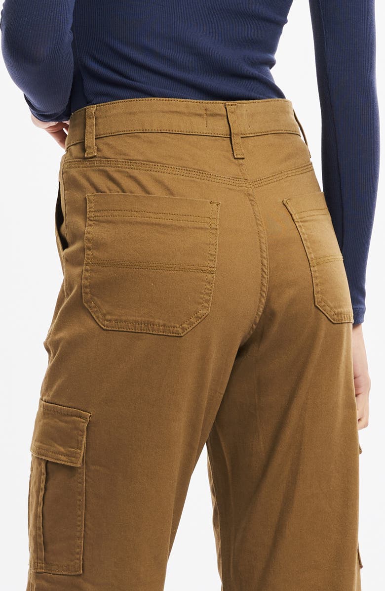 Bayeas Angel High Waist Ankle Cargo Pants, Alternate, color, Camel