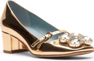Frances Valentine Josephine Faux Leather Mary Jane Pump