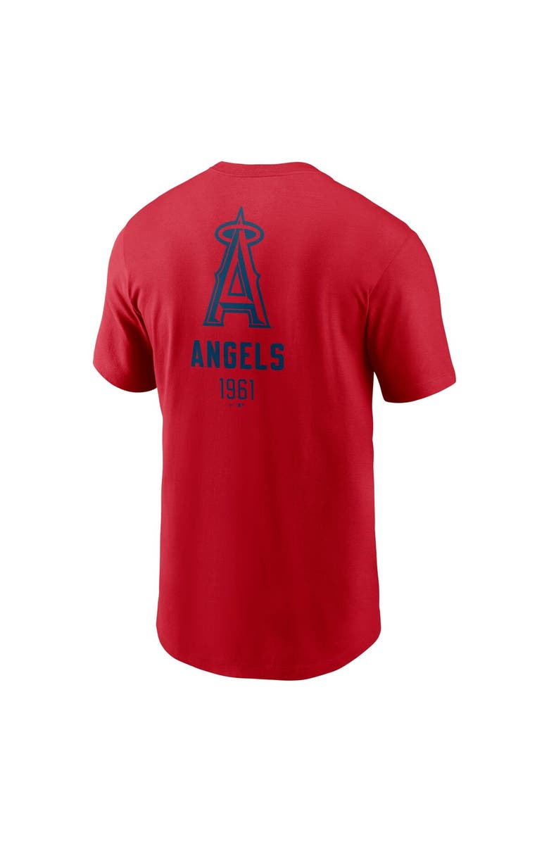 Nike Men's Nike Red Los Angeles Angels Large Logo Back Stack T-Shirt, Alternate, color, 