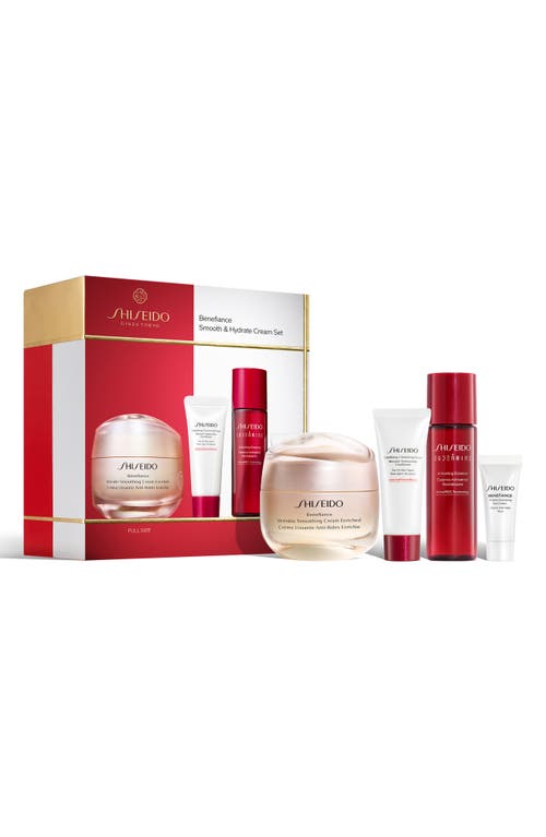 Shiseido Smooth & Hydrate Cream Set $124 Value In Transparent