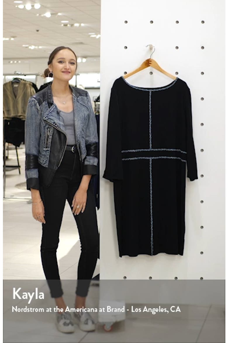 Mosaic Trim Knit Dress video