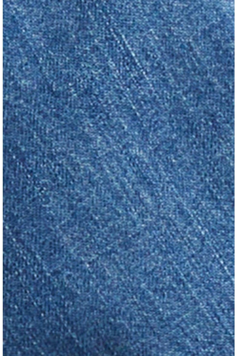 Sera Center Ruched Sleeveless Denim Button-Up Shirt, Alternate, color, SERENDIPITY