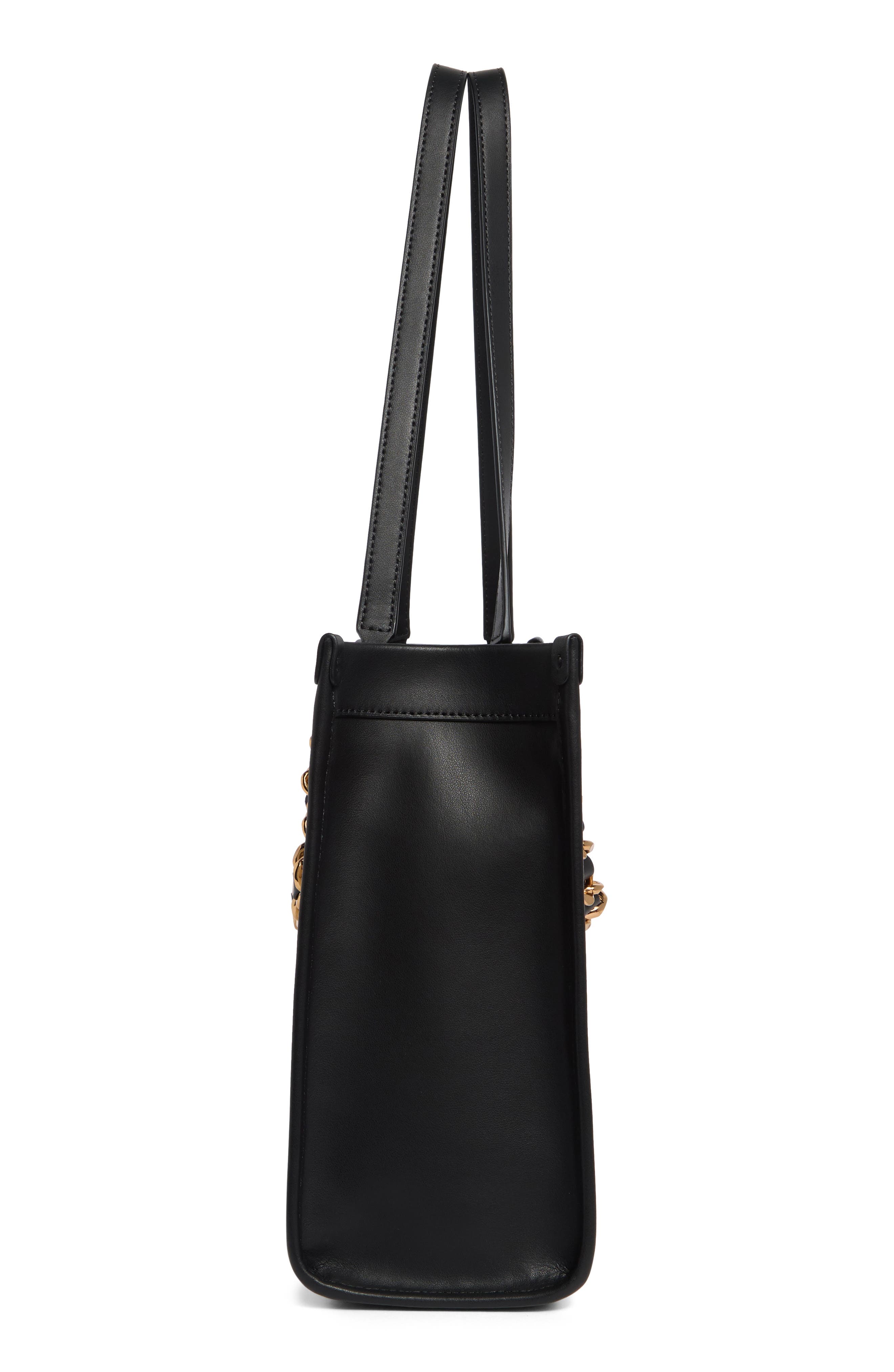 KARL LAGERFELD PARIS Savoie Tote Bag, Alternate, color, Natural/ Black