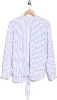 TWP Tied Down Striped Cotton Shirt
