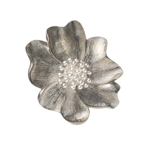 Sterling Flower Lapel Pin