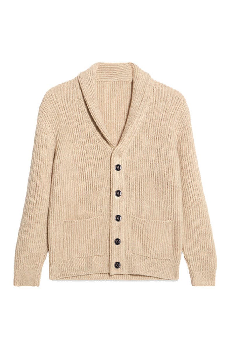 Alpaca Shawl Collar Cardigan, Main, color, Camel