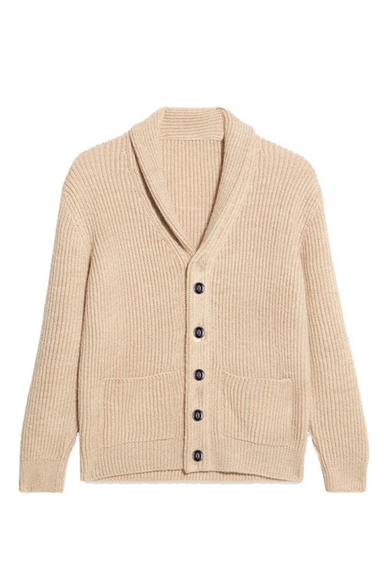 Fortela Alpaca Shawl Collar Cardigan, Main, color, Camel